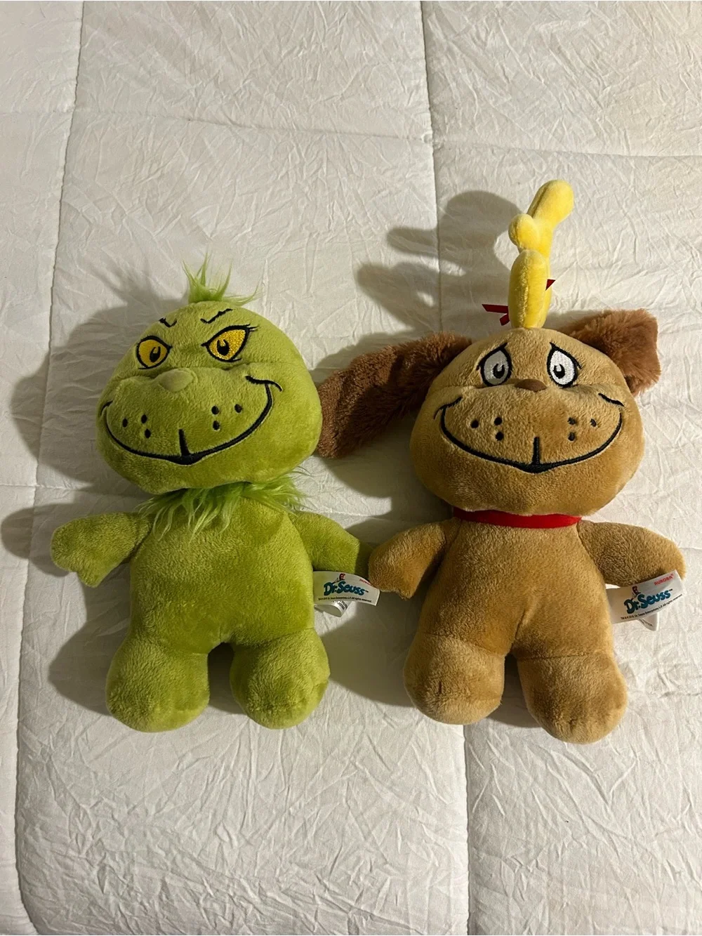 Dr. Seuss Grinch & Max Plush Set - Green and Brown